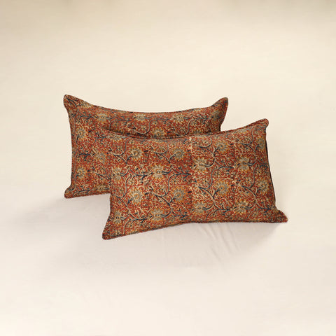Kalamkari Print Cotton Pillow Cover (Set of 2) 57
