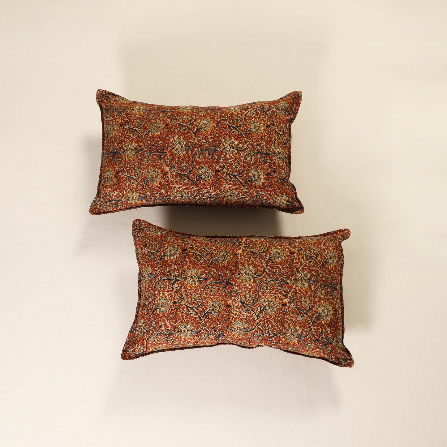 Kalamkari Print Cotton Pillow Cover (Set of 2) 57