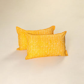 Hand Block Batik Print Pillow Covers (Set of 2) 01