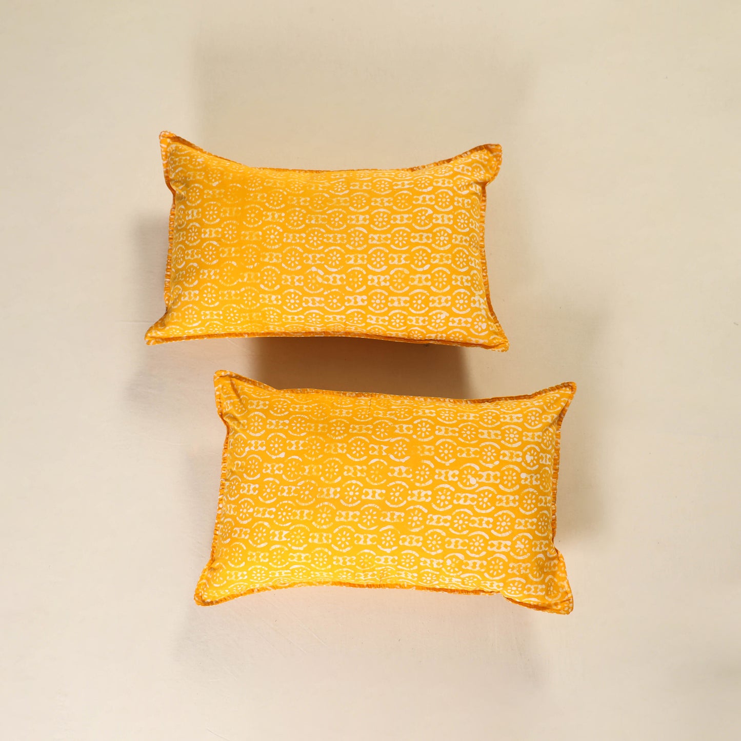 Hand Block Batik Print Pillow Covers (Set of 2) 01