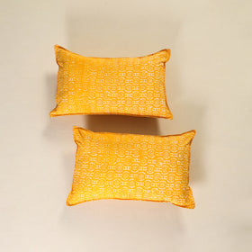 Hand Block Batik Print Pillow Covers (Set of 2) 01