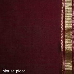Handloom Zari Border Maheshwari Silk Saree 04
