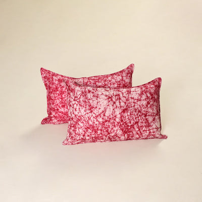 Hand Block Batik Print Pillow Covers (Set of 2) 03