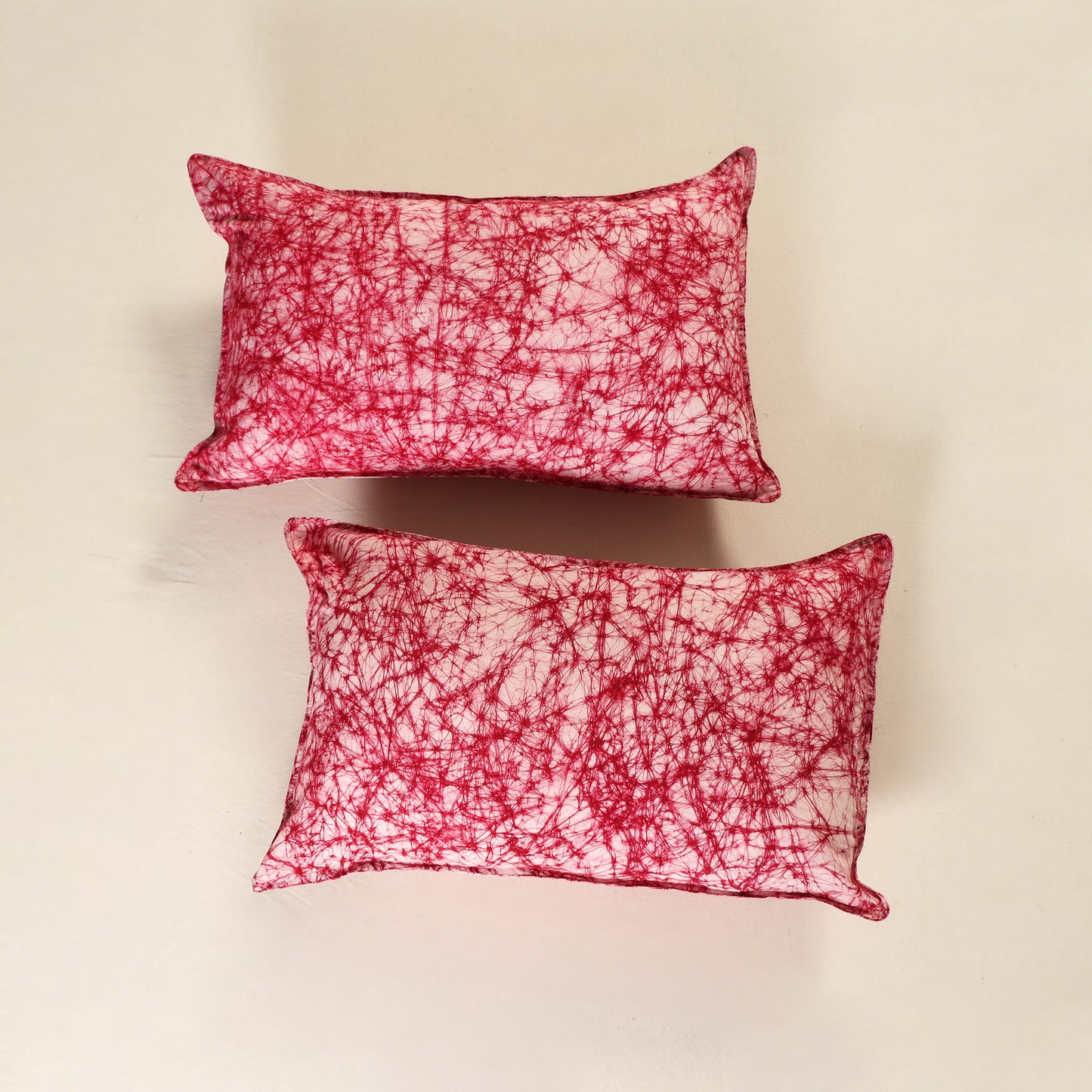 Hand Block Batik Print Pillow Covers (Set of 2) 03