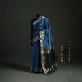 Handloom Zari Border Maheshwari Silk Saree 06