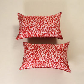 Hand Block Batik Print Pillow Covers (Set of 2) 04