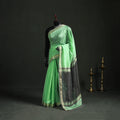Handloom Zari Border Maheshwari Silk Saree 07