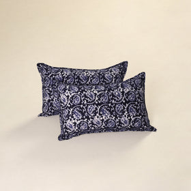 Hand Block Batik Print Pillow Covers (Set of 2) 06