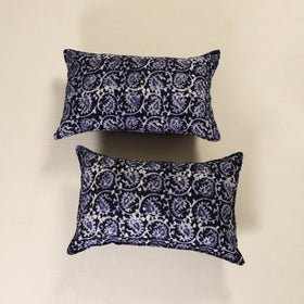 Hand Block Batik Print Pillow Covers (Set of 2) 06