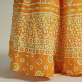  Hand Batik Printed Running Stitch Cotton Long Skirt 35 