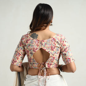 Buy Sanganeri Block Printed Cotton Stitched Blouse Online at iTokri.com