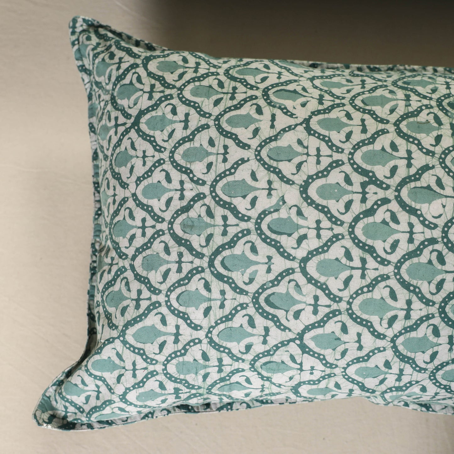 Hand Block Batik Print Pillow Covers (Set of 2) 07