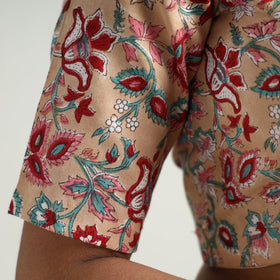 Buy Sanganeri Block Printed Cotton Stitched Blouse Online at iTokri.com