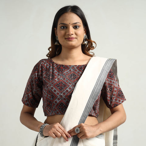 Ajrakh Stitched Blouse
