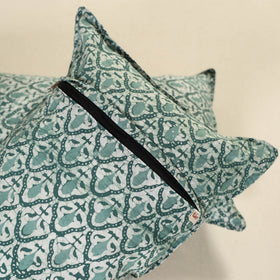Hand Block Batik Print Pillow Covers (Set of 2) 07
