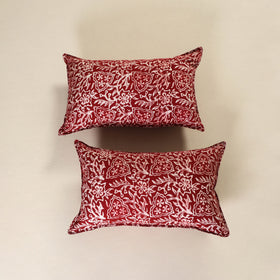 Hand Block Batik Print Pillow Covers (Set of 2) 08