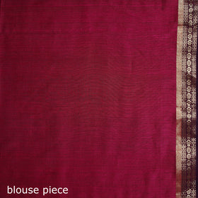 Handloom Zari Border Maheshwari Silk Saree 09