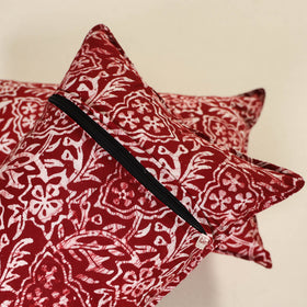 Hand Block Batik Print Pillow Covers (Set of 2) 08