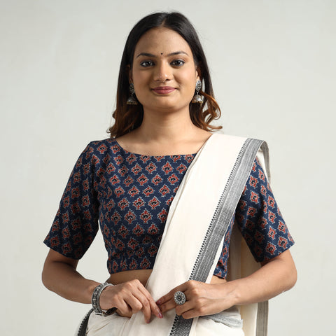 Ajrakh Stitched Blouse
