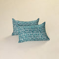 Hand Block Batik Print Pillow Covers (Set of 2) 09