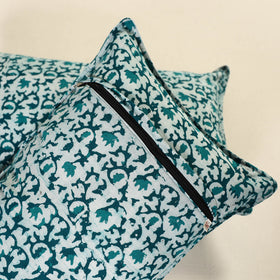 Hand Block Batik Print Pillow Covers (Set of 2) 09