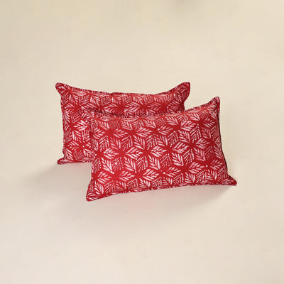 Hand Block Batik Print Pillow Covers (Set of 2) 11