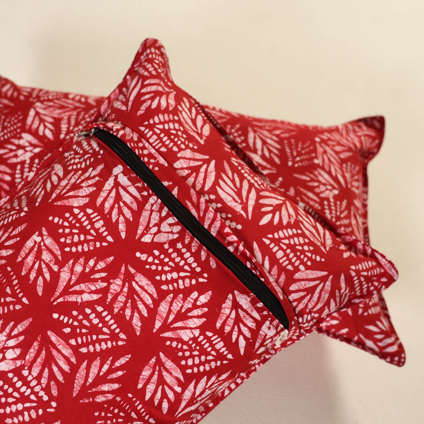 Hand Block Batik Print Pillow Covers (Set of 2) 11