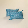 Hand Block Batik Print Pillow Covers (Set of 2) 12
