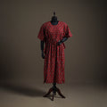 Ajrakh Hand Block Print Natural Dyed Cotton Long Kaftan 13