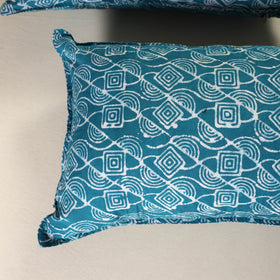 Hand Block Batik Print Pillow Covers (Set of 2) 12