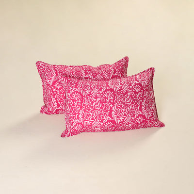 Hand Block Batik Print Pillow Covers (Set of 2) 13
