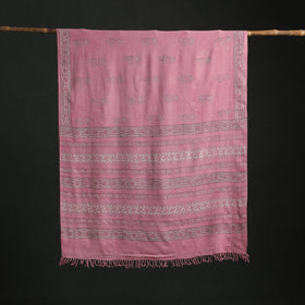 Pure Merino Wool Hand Block Akola Prints Saree 10