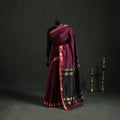 Handloom Zari Border Maheshwari Silk Saree 14