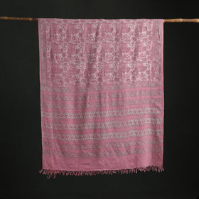 Pure Merino Wool Hand Block Akola Prints Saree 09