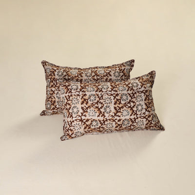 Hand Block Batik Print Pillow Covers (Set of 2) 14