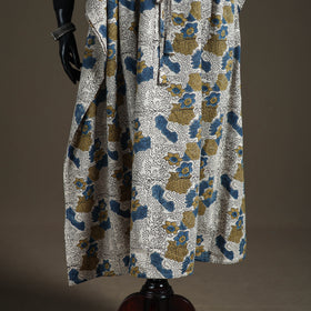 Ajrakh Hand Block Print Natural Dyed Cotton Long Kaftan 14