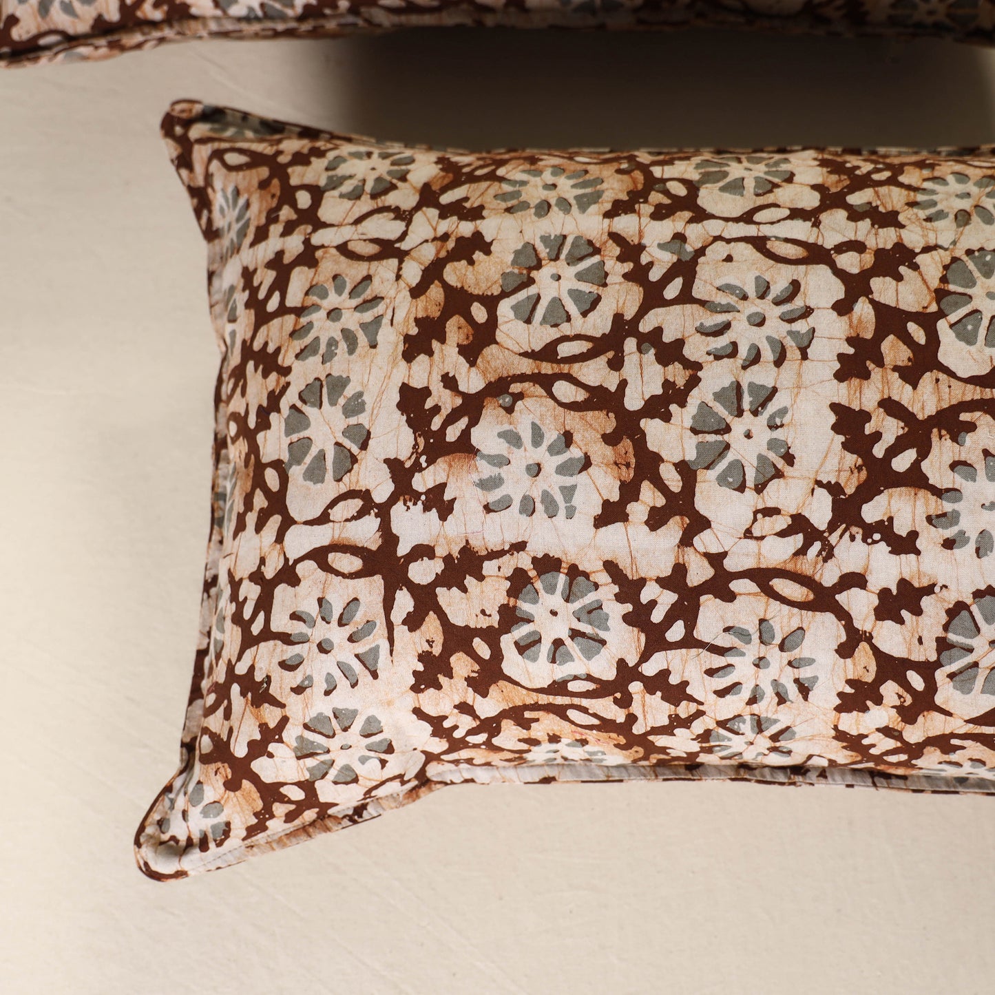 Hand Block Batik Print Pillow Covers (Set of 2) 14