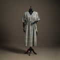 Ajrakh Hand Block Print Natural Dyed Cotton Long Kaftan 15