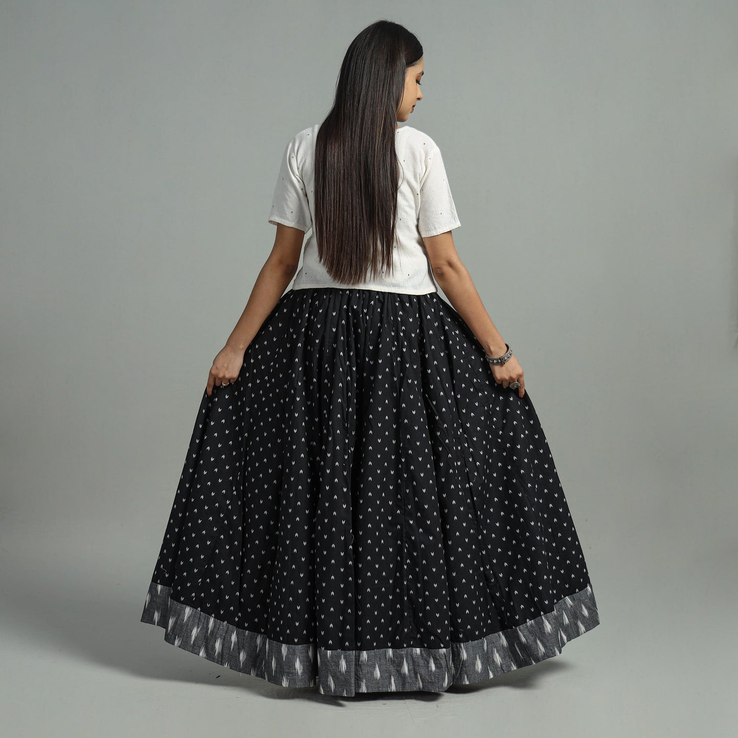 Jacquard Long Skirt