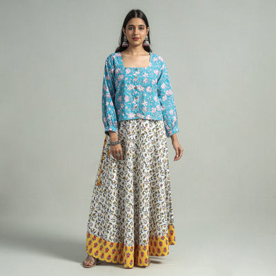 sanganeri cotton skirt 