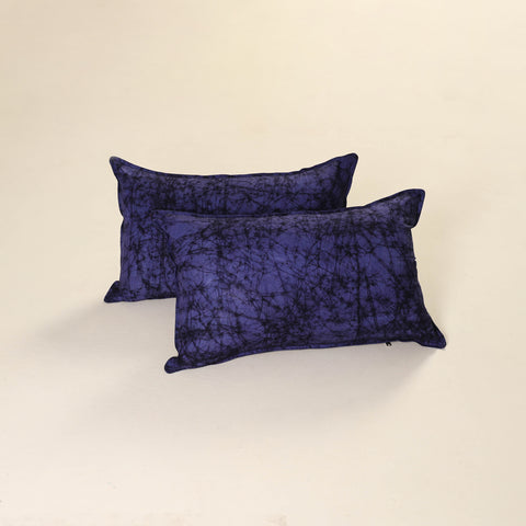Hand Block Batik Print Pillow Covers (Set of 2) 16