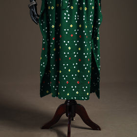 Bandhani Tie-Dye Cotton Long Kaftan 17