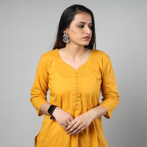 Buy Plain Cotton Long Kurta Online at iTokri.com