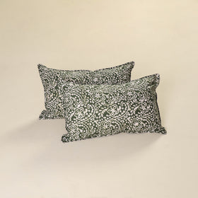 Hand Block Batik Print Pillow Covers (Set of 2) 17