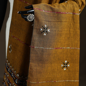 Kantha Hand Embroidered Khes Handwoven Cotton Dupatta 38