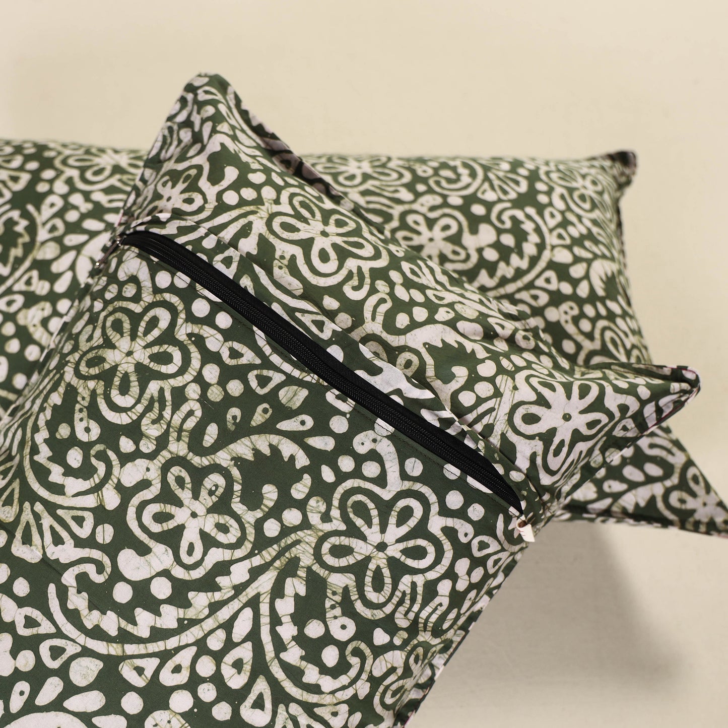 Hand Block Batik Print Pillow Covers (Set of 2) 17