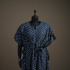 Bandhani Tie-Dye Cotton Long Kaftan 20