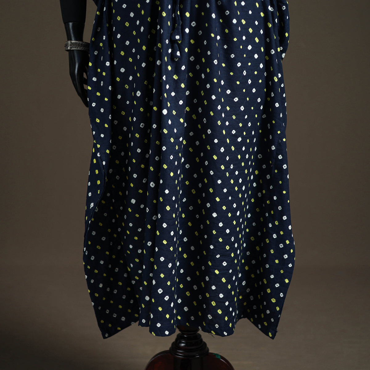 Bandhani Tie-Dye Cotton Long Kaftan 20