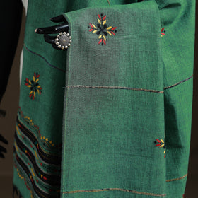 Kantha Hand Embroidered Khes Handwoven Cotton Dupatta 40