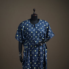 Bandhani Tie-Dye Cotton Long Kaftan 21